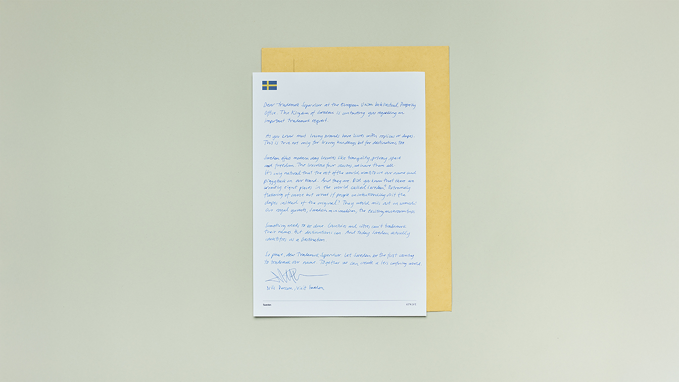 Seen+Noted: Forsman & Bodenfors behind Sweden’s push to become the first country in the world to apply for Trademark