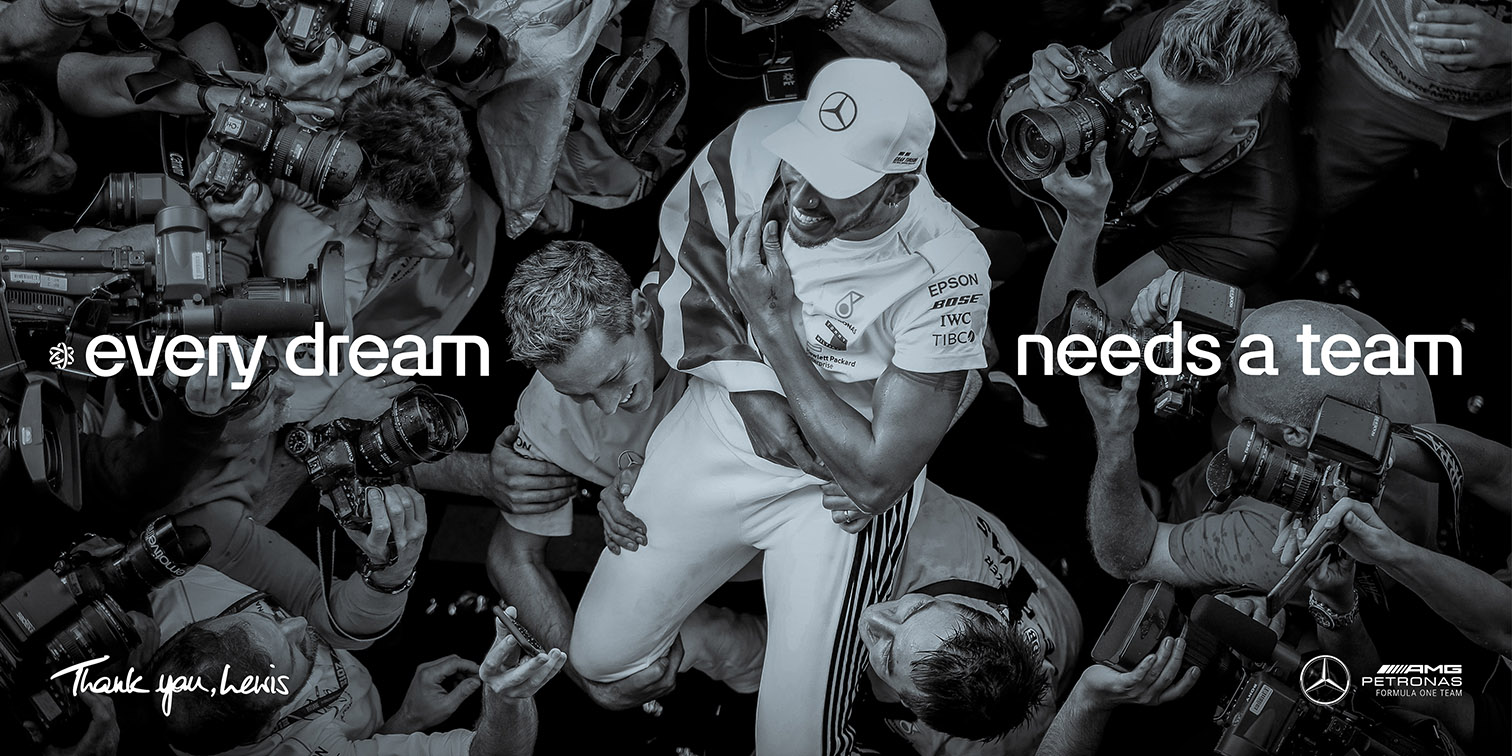 Seen+Noted: Mercedes-AMG PETRONAS F1 Team bids emotional farewell to Lewis Hamilton with a global campaign created by AMV BBDO