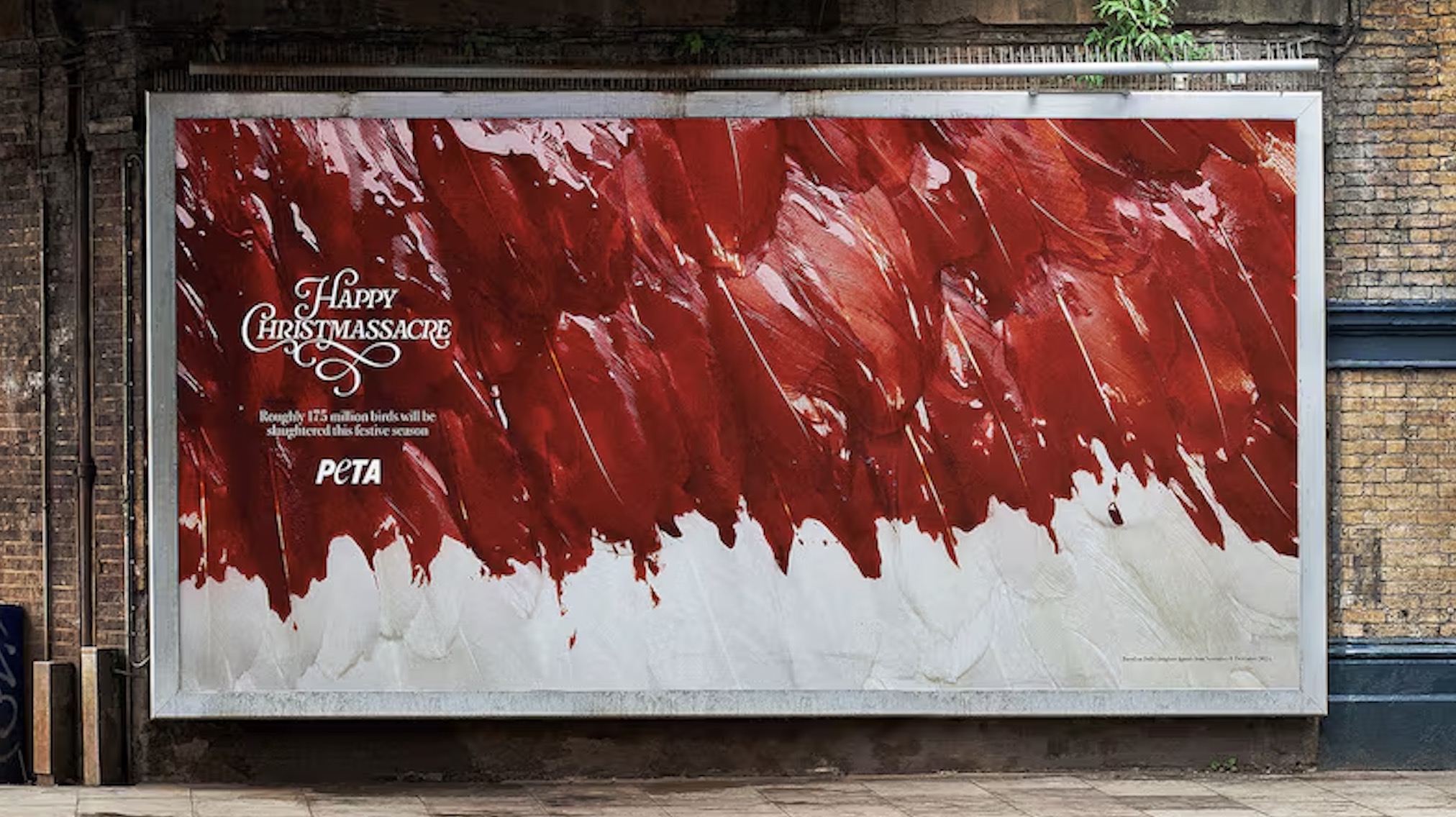 PETA exposes carnage behind the Chrissy cheer in ‘Happy Christmassacre’ work via Grey London